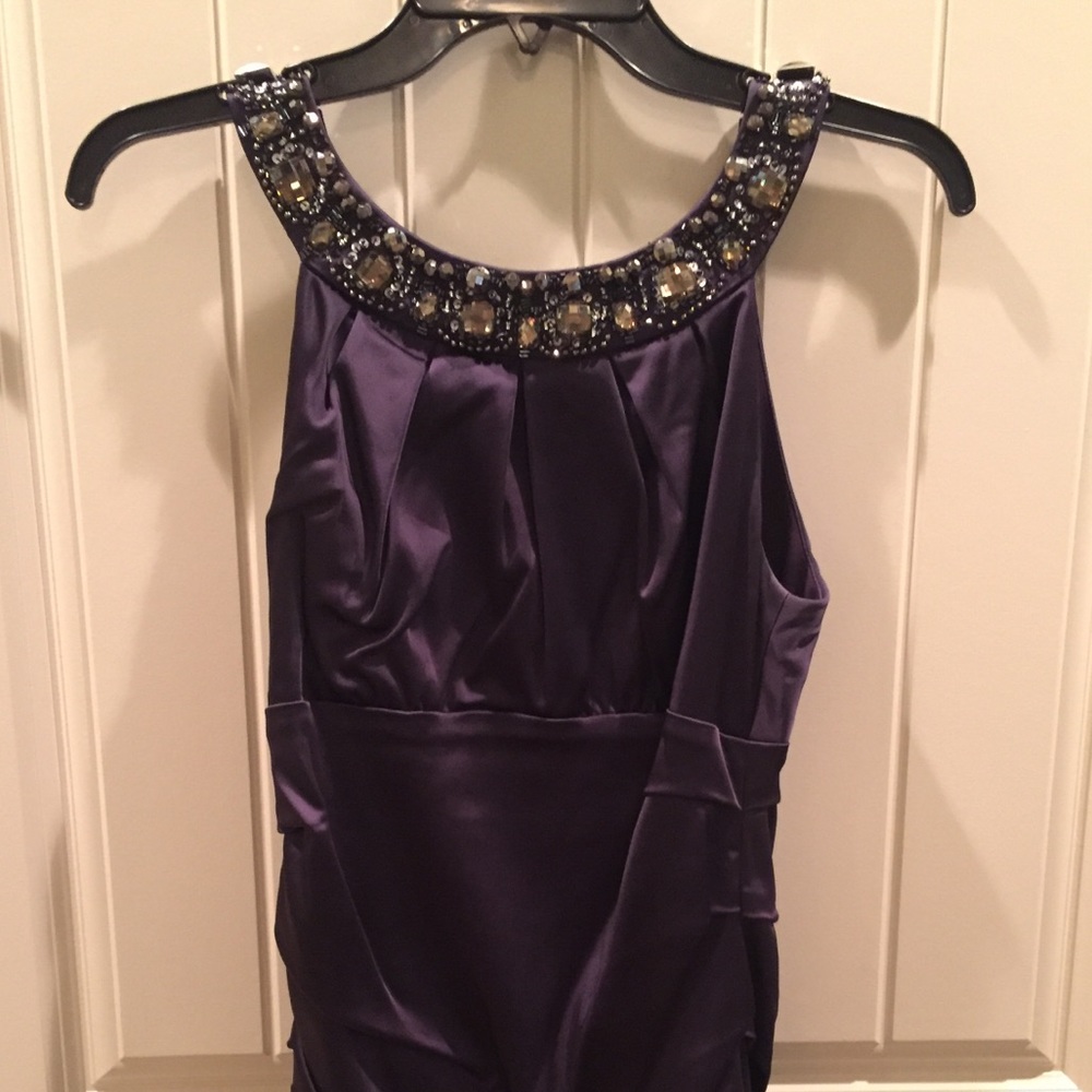 Deep purple cocktail dress, size 4